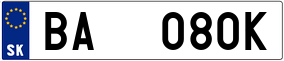 Truck License Plate